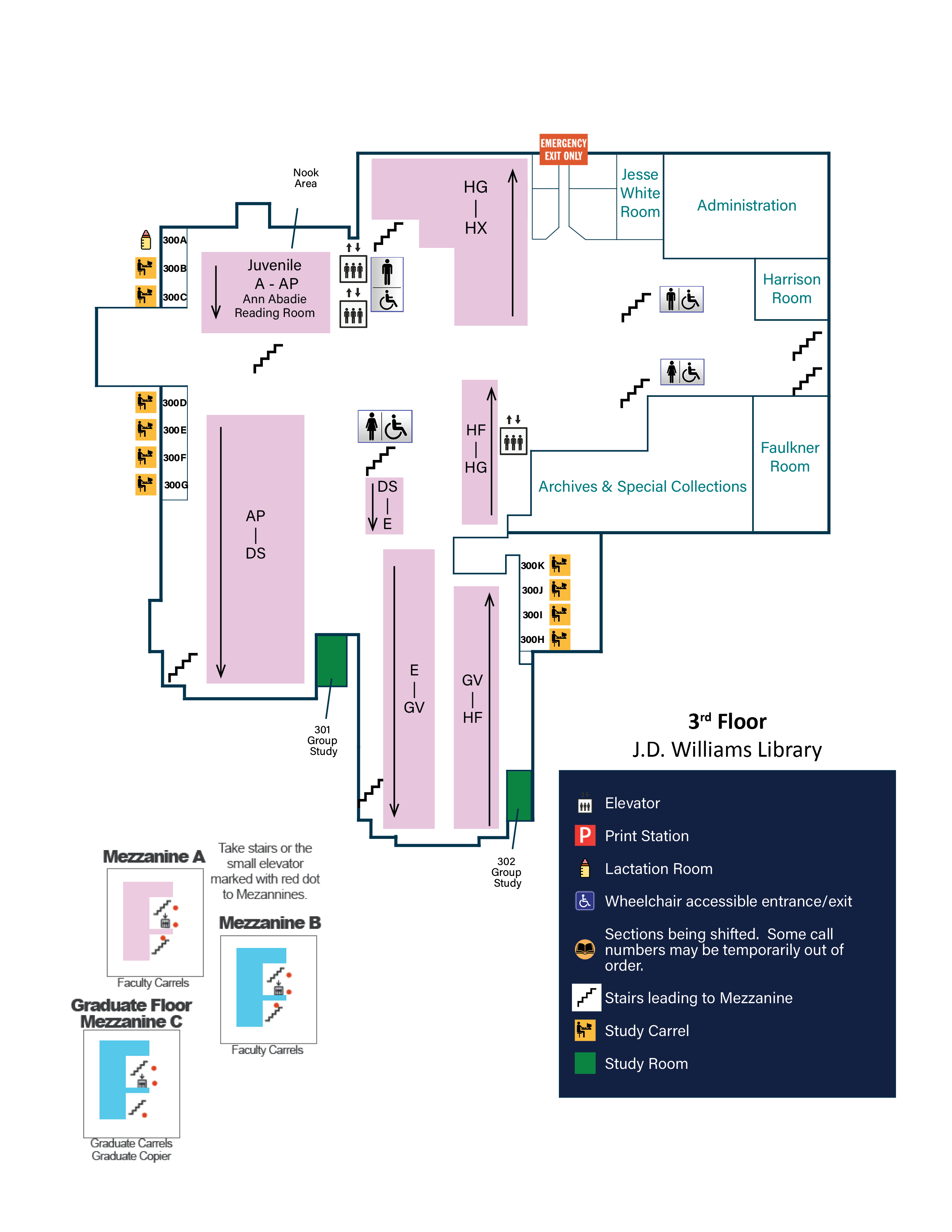 Third Floor Map