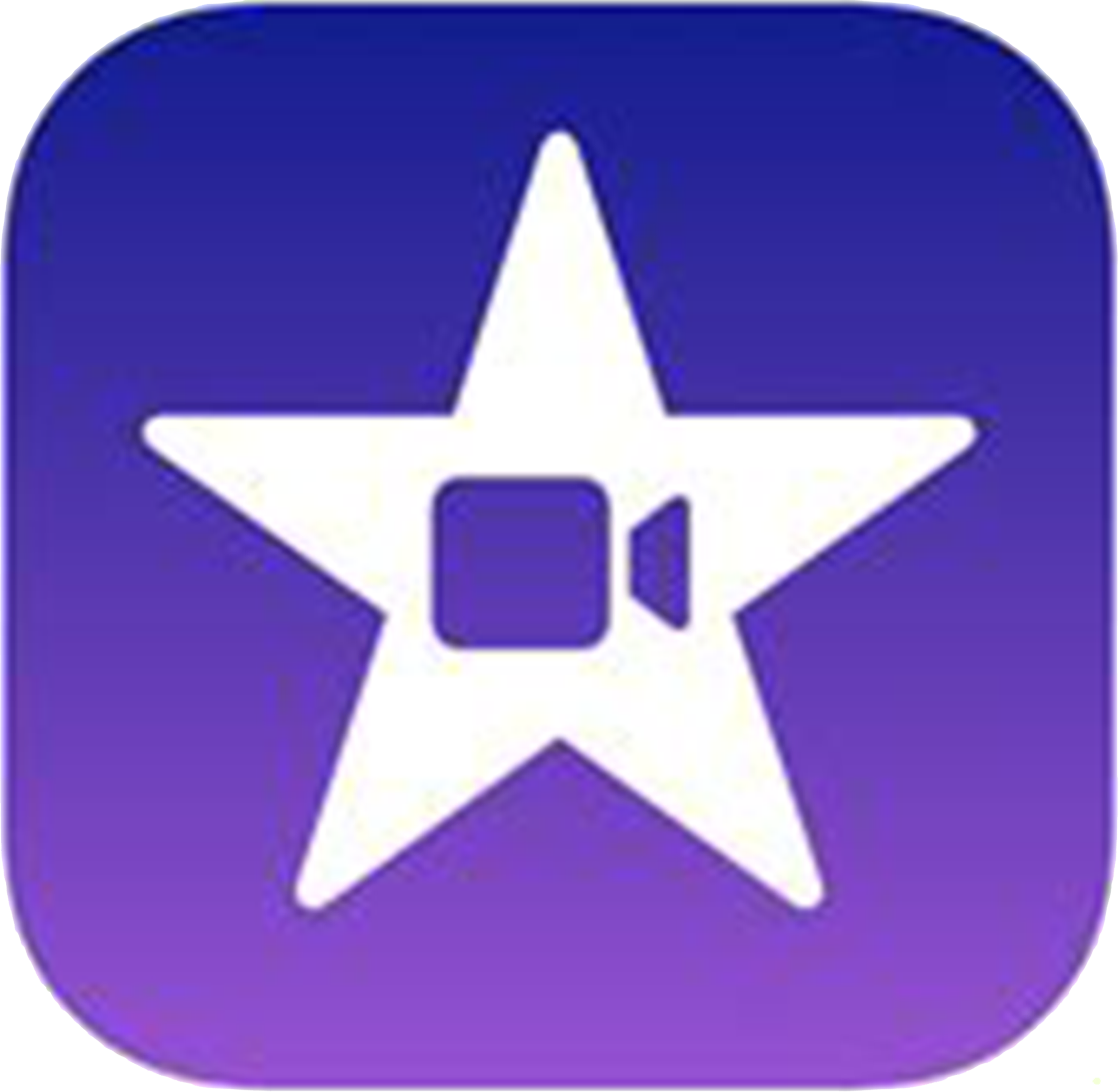 Blue purple gradient with star icon