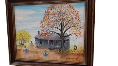 M.B. Mayfield painting named the "Mayfield House"