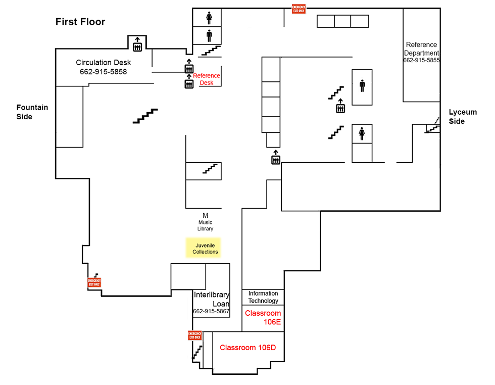 Juvenile Collections Floor Map