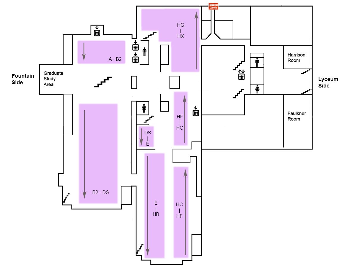 Main Floor Map A-I