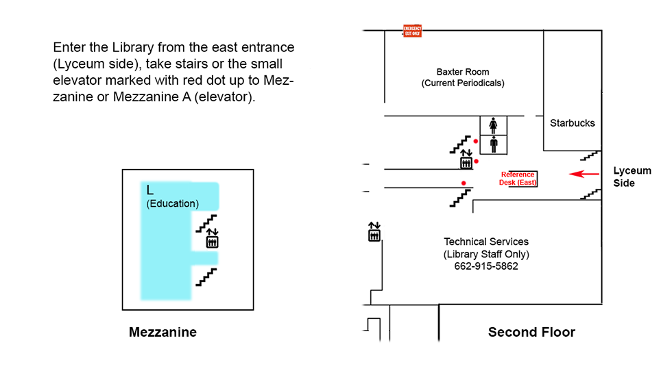 Mezzanine L Floor Map