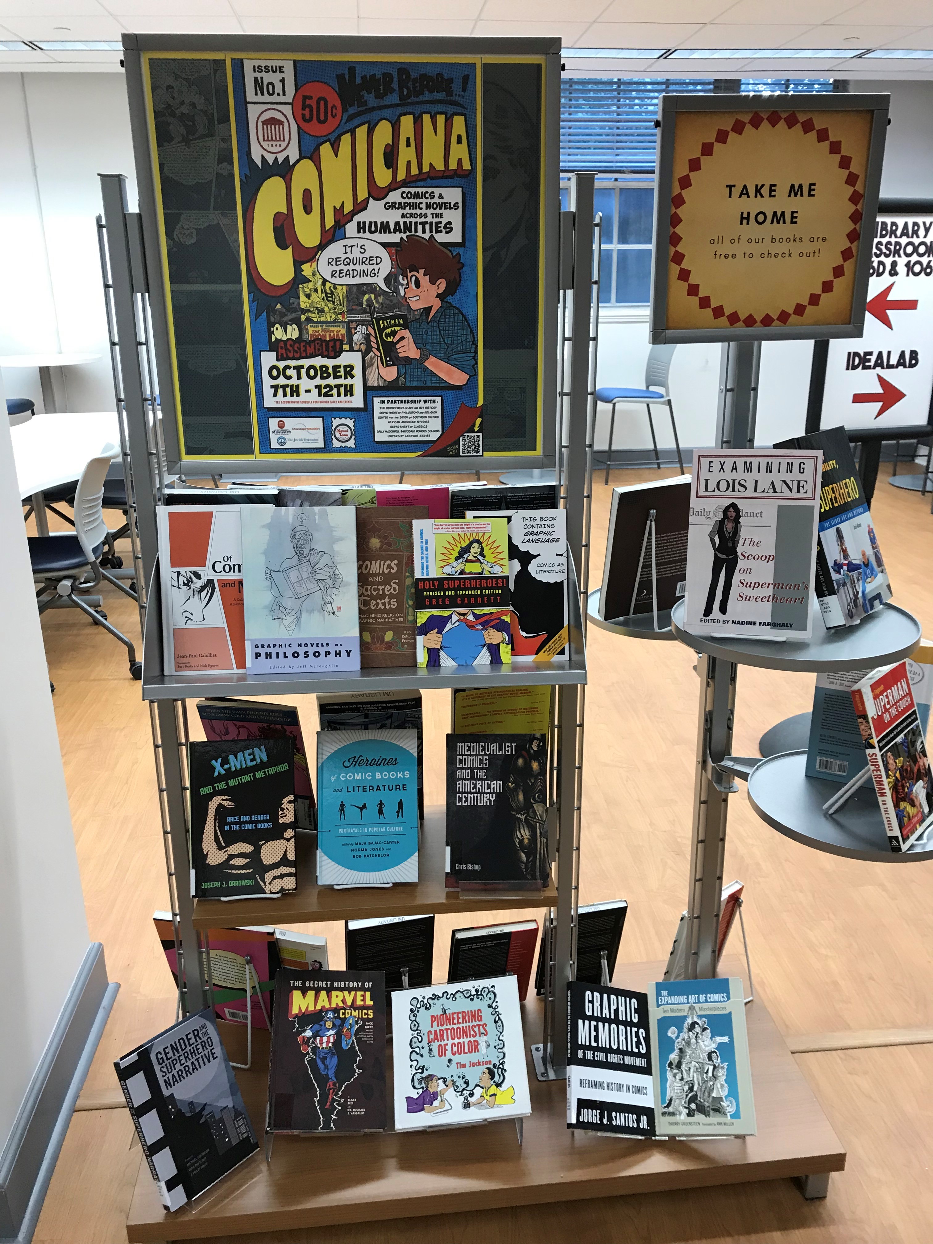 Comicana book display